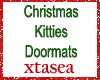 Christmas Kittie Doormat