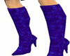 blue lepard boots