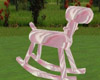 Pink silky rocking horse