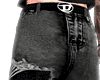 Washed Baggy Black