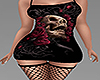 Red Skull/Rose Dress