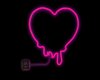 pink neon heart 2