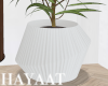 Fluted Planter - White