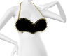 Heart on Lock Top-Black