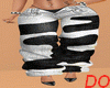 BLACK/WHITE BAGGY JEANS