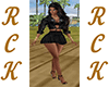 RCK§Black Skirt+Blouse