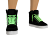 neon green and black
