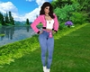 Blue Jeans & Pink Belt