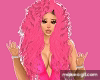 natural hair deep pink