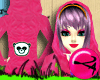 [morf] Pink Panda Hoodie