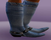 blue jean boots