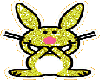 Yellow Glitter Rabbit