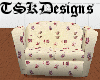 TSK-Flowered Sofa