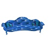 CA Blue Leather Sofa