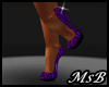 Purple Leopard Pumps