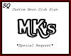 MK's Black Neon Sign