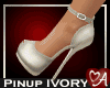 .a Pinup Heels - Ivory