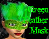 Feather Mask Green