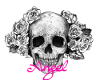 !BA! rose skull tat