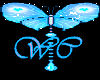 Blue Butterfly Dangle~