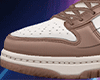 Brown-white Sneakers