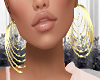 Gold Multi Hoop Earrings