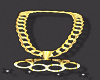 brass knuckles necklace