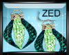 ~Z~ Peacock Earrings!