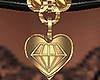 Diamond Heart Choker