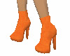 Orange Ankle Boots