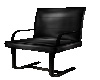 Blk leather office chair