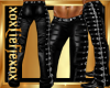 [L] Leather Rock Pants M