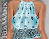 Teal Bandana Halter V1