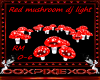 Red mushroom dj light