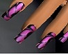 pink/black dainty nails