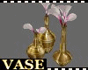 Golden Flower Vase Set