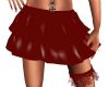 Dark Red PVC Skirt