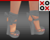 Gray Wedge Heels