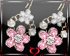 Flowers  Earrings Pink
