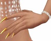Dainty Hands Gold Nails