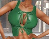 Fern Green Leather Top