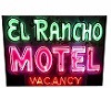 Motel Blinking Neon Sign