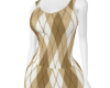 ~BG~Brown Argyle Dress
