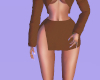 Brown Knit Skirt