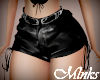 M! Leather Shorts