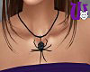 Spider Necklace black