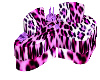 pink leopard couch
