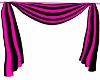 black & pink drapes