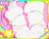 . rainbow fuzzy boots