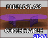 Purple Glass CoffeeTable